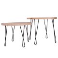 Metalowa noga do mebli kręcona DX50 cm czarna