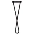 Metalowa noga do mebli kręcona DX40 cm czarna