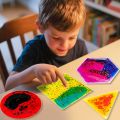 Gniotki, zabawka sensoryczna odstresowująca z cieczą 4 kształty