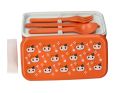 Lunch box pomarańczowy kot