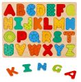 Nowe puzzle drewniane Alfabet - układanka z literkami