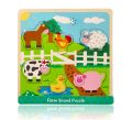 Puzzle dźwiękowe Farma -  zwierzęta z farmy Lelin