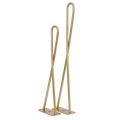 Złota noga do mebli kręcona DX40 cm metalowa