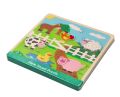 Puzzle dźwiękowe Farma -  zwierzęta z farmy Lelin