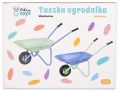 Taczka dla dziecka metalowa - małego ogrodnika - zielona