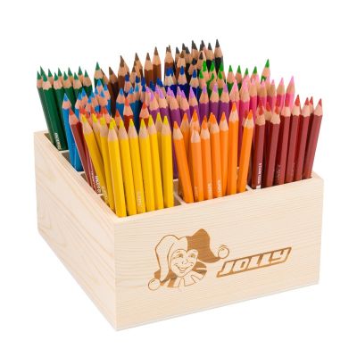 Supersticks Classic, grupowy zestaw kredek w drewnianym pudełku, 144 szt