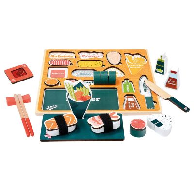 Drewniane Sushi - puzzle 3D