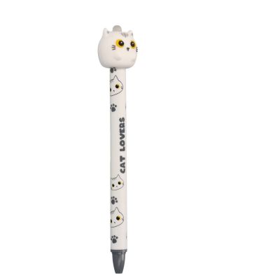 Biały kot 3D długopis zmazywalny 0.5mm