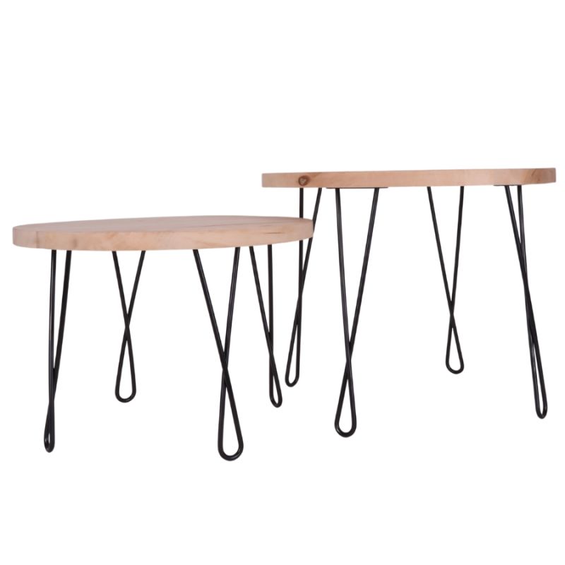 Metalowa noga do mebli kręcona DX50 cm czarna