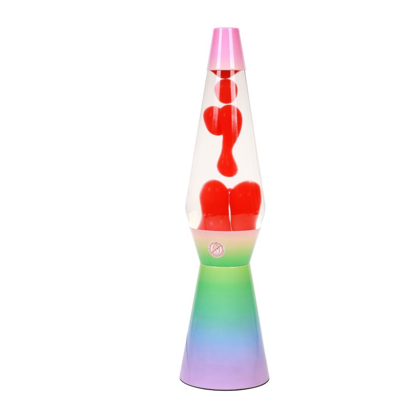 Tęczowa dekoracyjna lampa lava 
