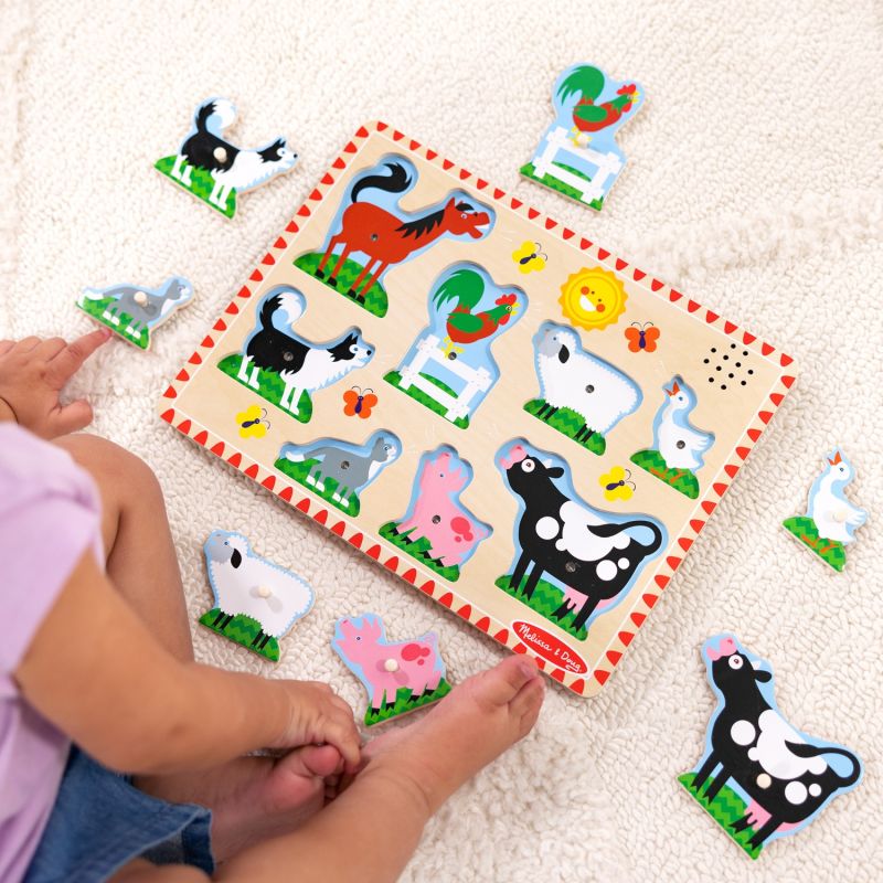 Puzzle dźwiękowe - Zwierzęta z farmy