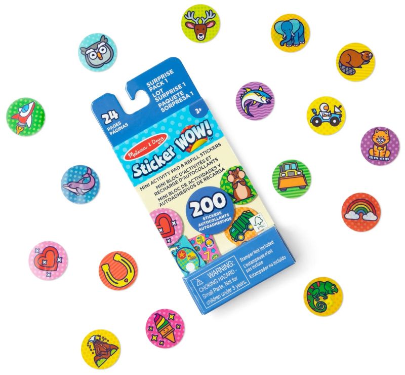 Mini notesik z naklejkami niespodziankami- uzupełnienie Sticker WOW!