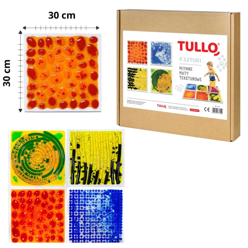 Teksturowane maty płynne 4 szt. Tullo