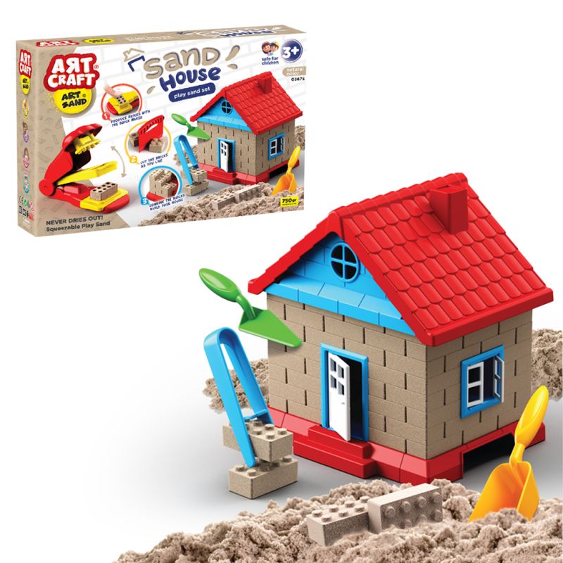 ART CRAFT Zbuduj domek z piasku kinetycznego