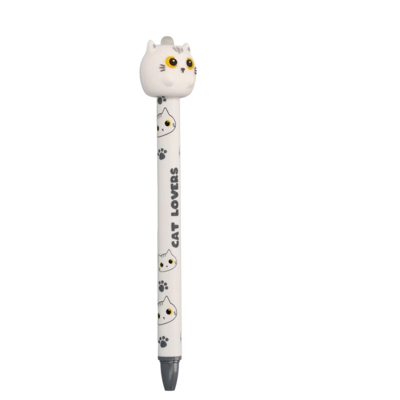 Biały kot 3D długopis zmazywalny 0.5mm