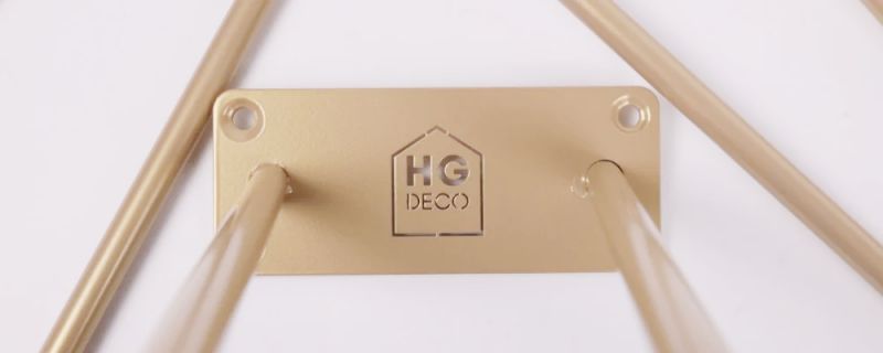 Noga do mebli hairpin DP40 cm Złoto pastelowe