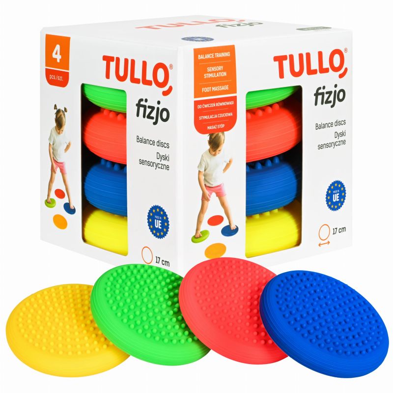 Tullo Fizjo Zestaw dysków sensorycznych z kolcami 4szt.