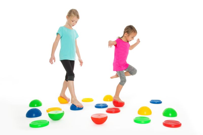 TULLO fizjo Półkula sensoryczna do masażu Niebieska