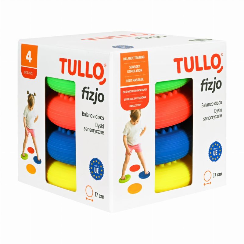 Tullo Fizjo Zestaw dysków sensorycznych z kolcami 4szt.
