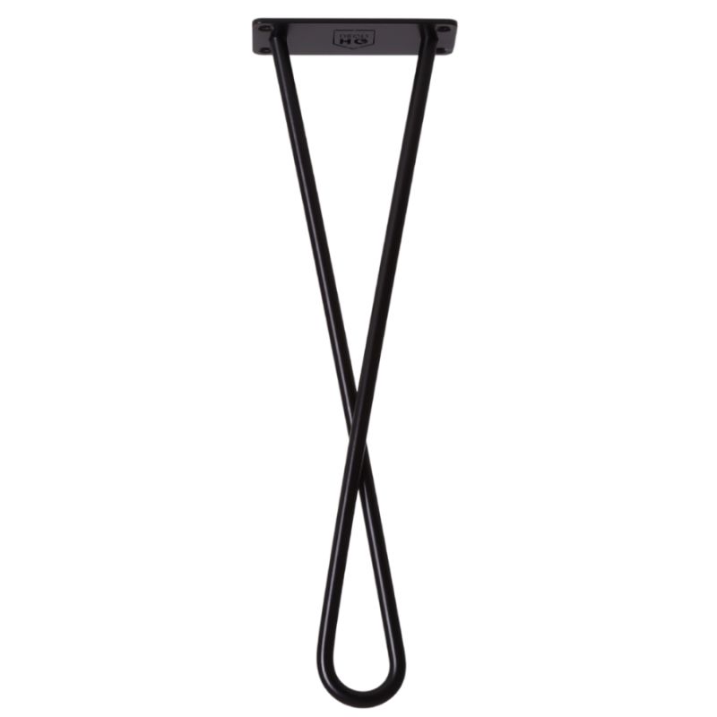 Metalowa noga do mebli kręcona DX50 cm czarna