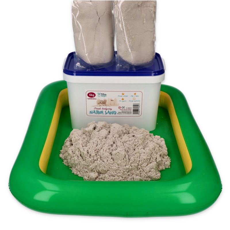 Piasek kinetyczny 5 kg NaturSand z piaskownicą Adam Toys