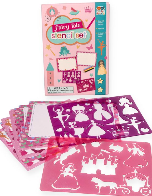 Szablony wróżki - zestaw z kredkami