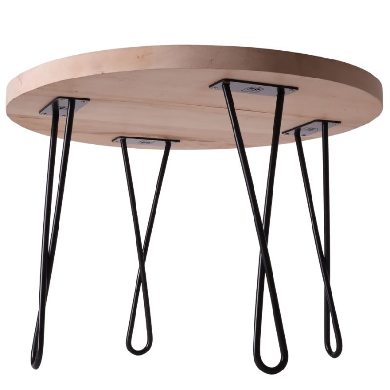 Metalowa noga do mebli kręcona DX40 cm czarna
