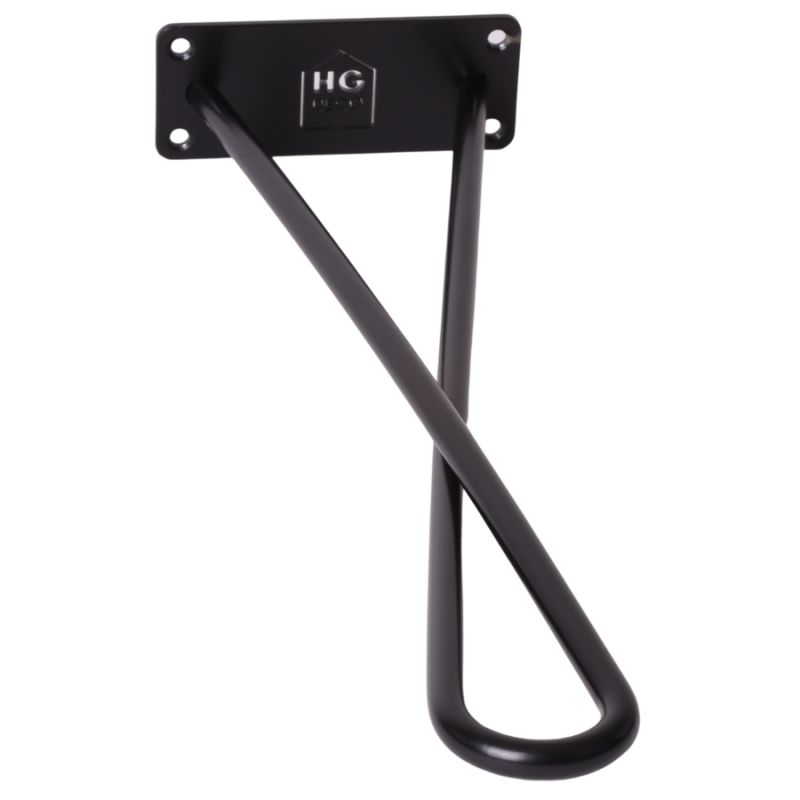 Metalowa noga do mebli kręcona DX50 cm czarna