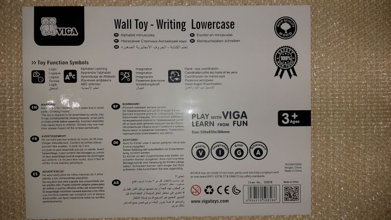 Panel wymienny małe litery - bezpieczeństwo produktu